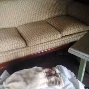 A Victorian antique couch